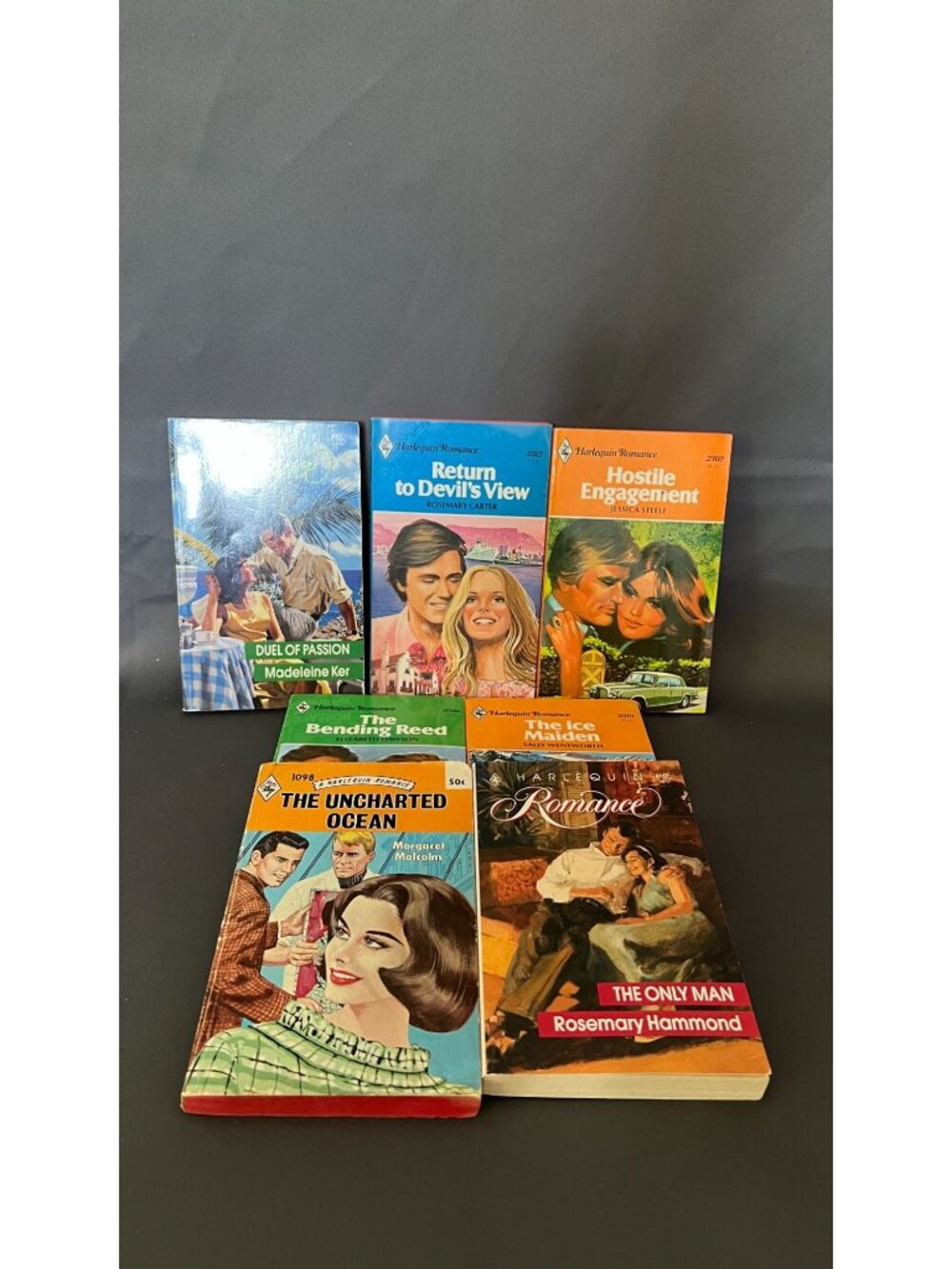 Vintage Harlequin Romance Paperback Lot Of 7 Books - Classic Love Stories By Var